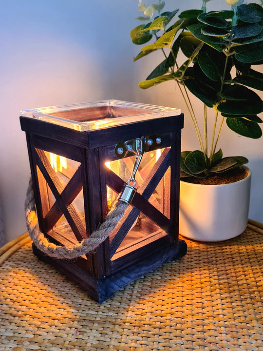 Walnut & Rope Vintage Bulb Illumination Warmer