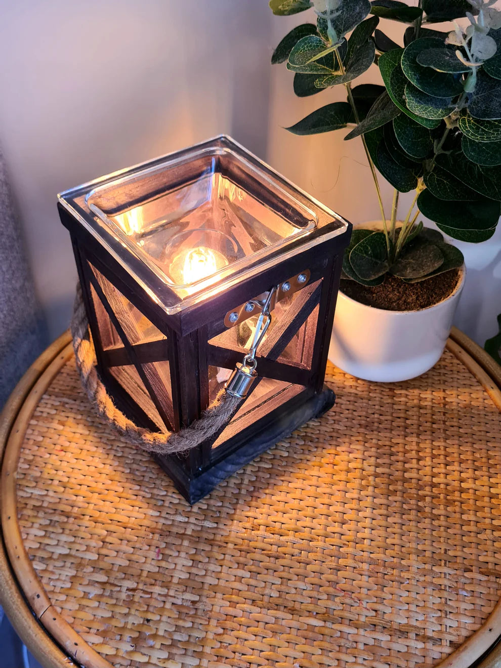 Walnut & Rope Vintage Bulb Illumination Warmer